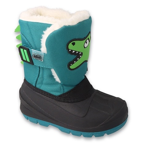 Befado încălțăminte copii cizme de zăpadă 160P016 verde Befado încălțăminte copii cizme de zăpadă 160P016 verde