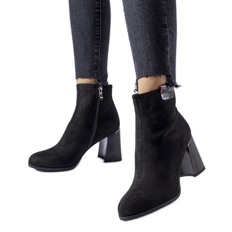 Botine negre elegante de la Serbadone negru