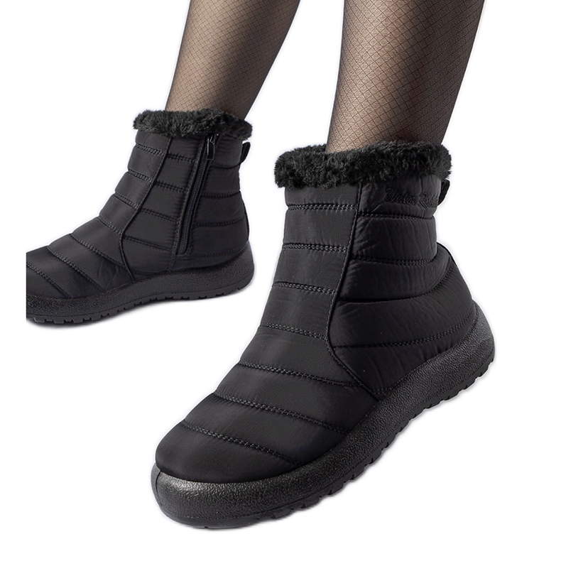 Cizme de zăpadă termoizolante Valparaiso negre rezistente la apă negru Cizme de zăpadă termoizolante Valparaiso negre rezistente la apă negru