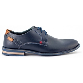 KOMODO Pantofi bărbați eleganți 859 bleumarin albastru