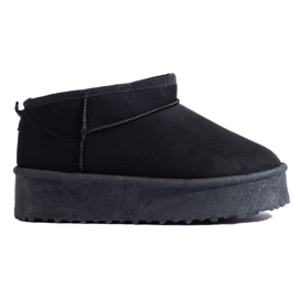 Cizme de zapada neagra Shelovet cu platforma scurta negru