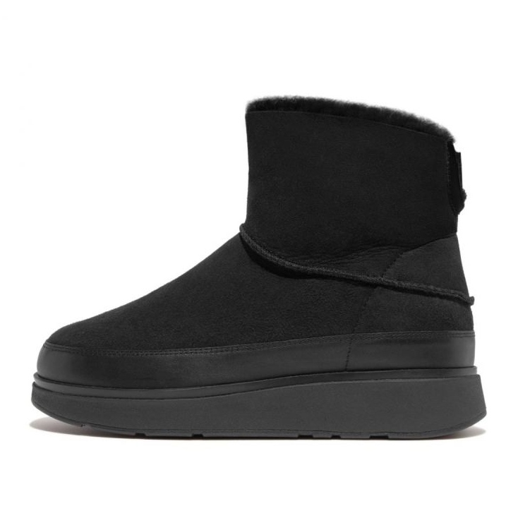 Cizme FitFlop GEN-FF Mini din shearling cu două fețe W GS6-090 negru