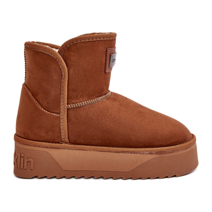 Cizme Vegane Impermeabile Platforma Zapada D.Franklin DFSH371004 Maro