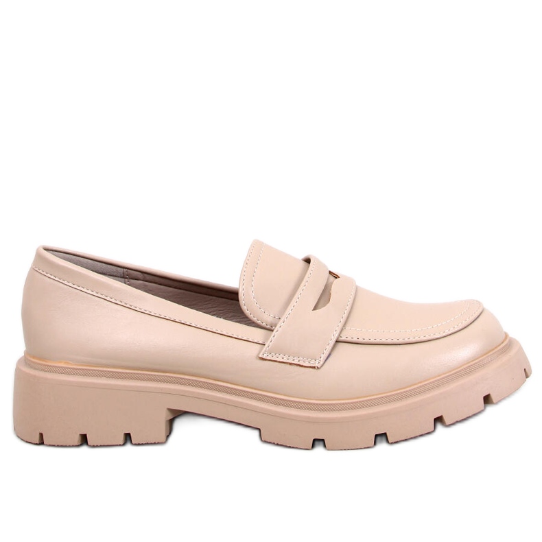 Mocasini cu platforma Andral Beige bej