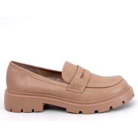 Mocasini cu platforma Andral Khaki bej Mocasini cu platforma Andral Khaki bej