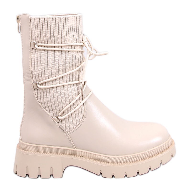 Botine cu șosetă Willet Beige bej