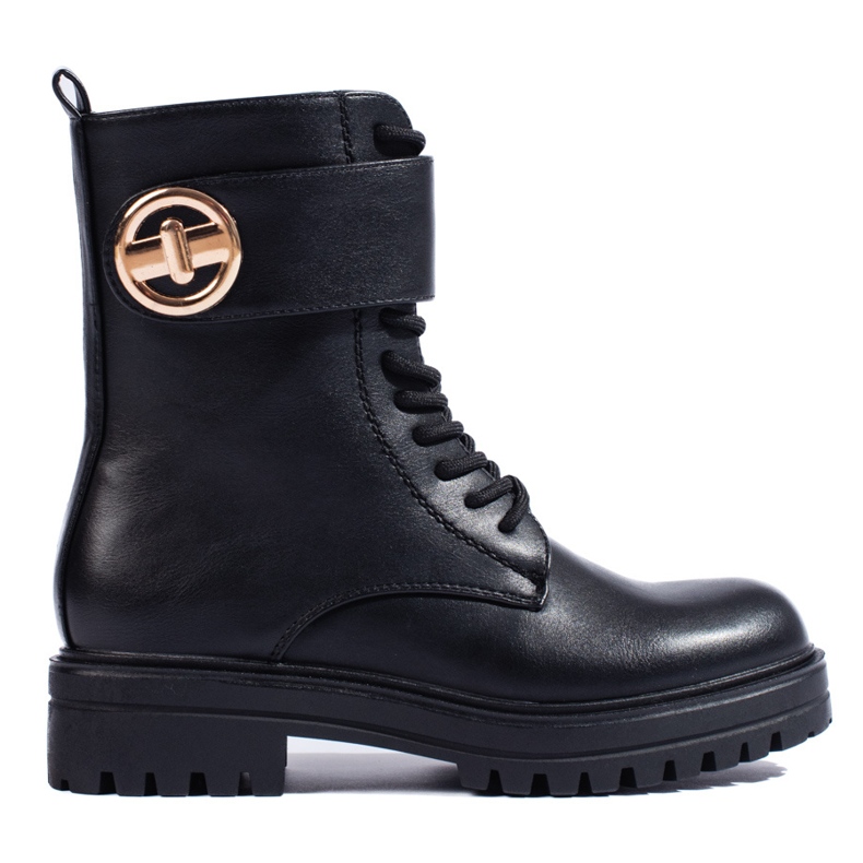 SHELOVET Genți de damă negre cu cataramă negru