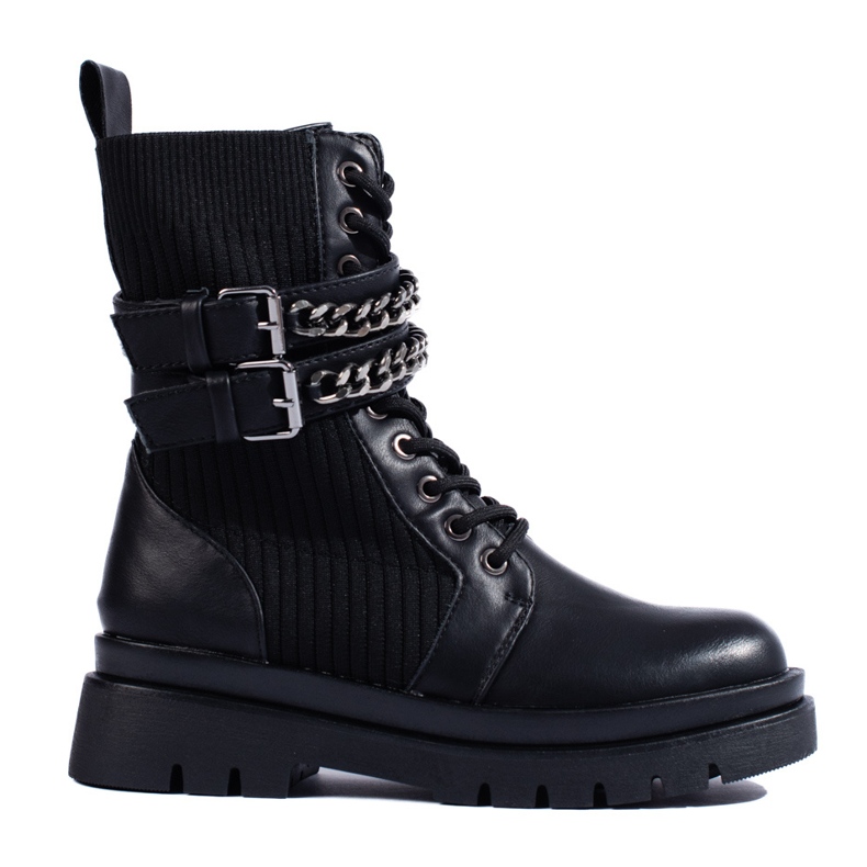 SHELOVET Genți de damă negre cu catarame negru