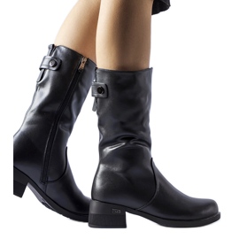 Cizme Satordi scurte izolate negre negru