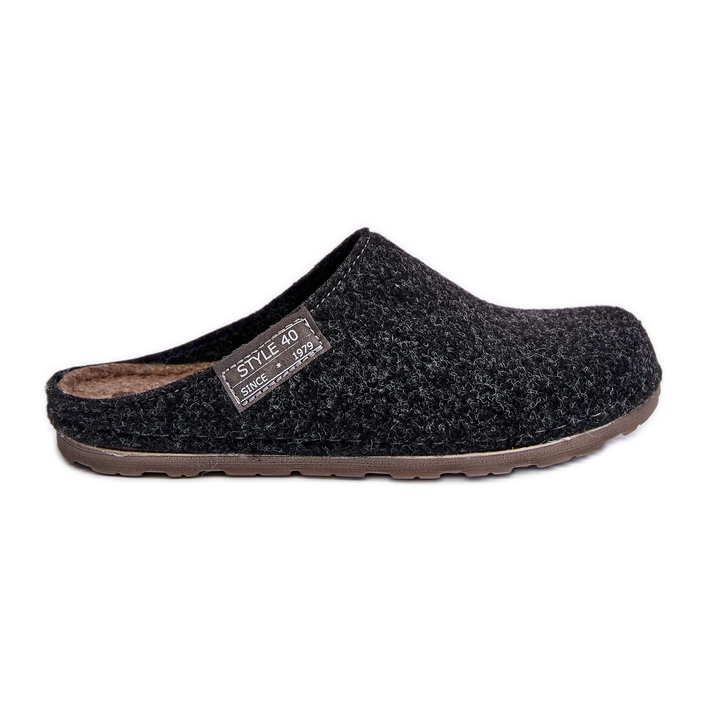 Pantofi de acasă pentru bărbați Papuci Inblu CR000015 Gri închis