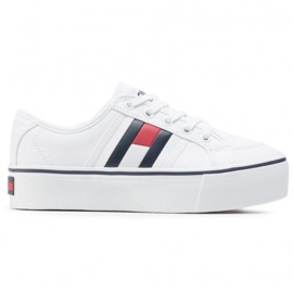 Tommy Hilfiger Pantofi de sport Tommy Jeans Flatform Flag EN0EN00944-YBR alb