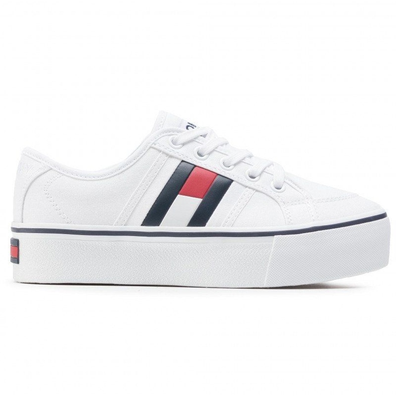 Tommy Hilfiger Pantofi de sport Tommy Jeans Flatform Flag EN0EN00944-YBR alb