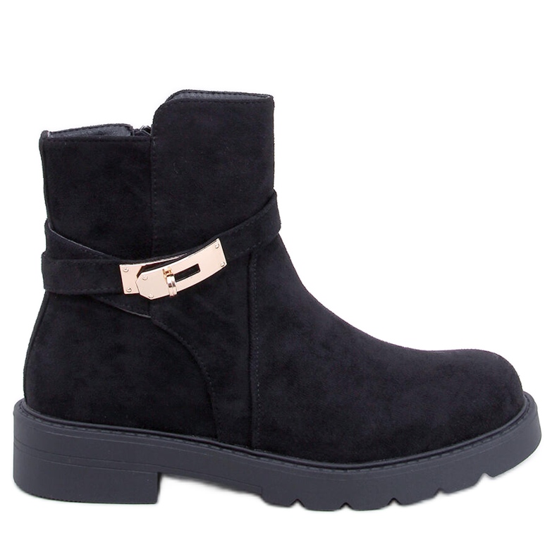 Drapers Botine plate din piele intoarsa neagra negru Drapers Botine plate din piele intoarsa neagra negru