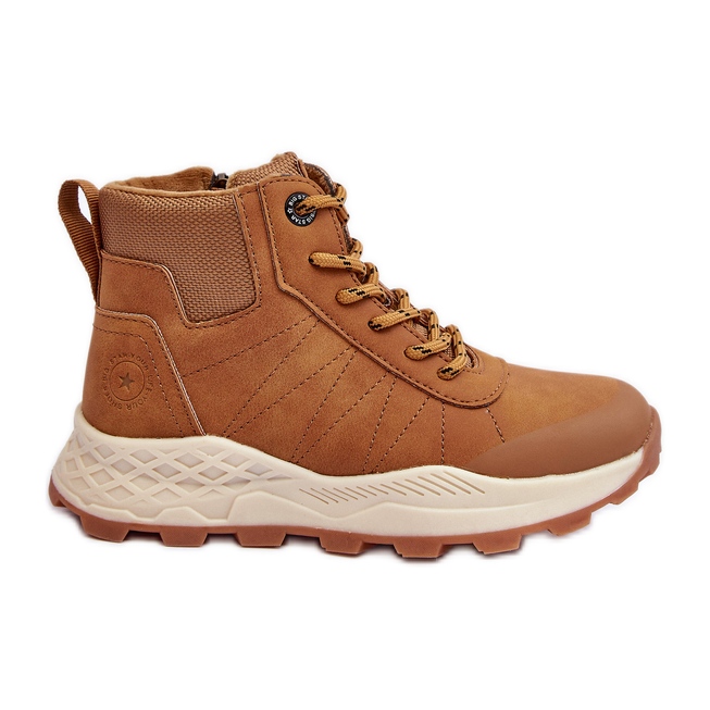 Pantofi de trekking izolați Camel Big Star pentru copii Trappers MM374202 maro