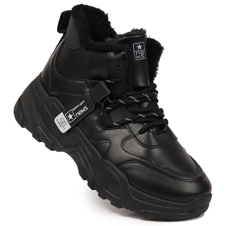 News Pantofi Izolați Damă Cizme De Zăpadă Negru News Pantofi Izolați Damă Cizme De Zăpadă Negru