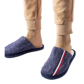 Papuci bleumarin albastru