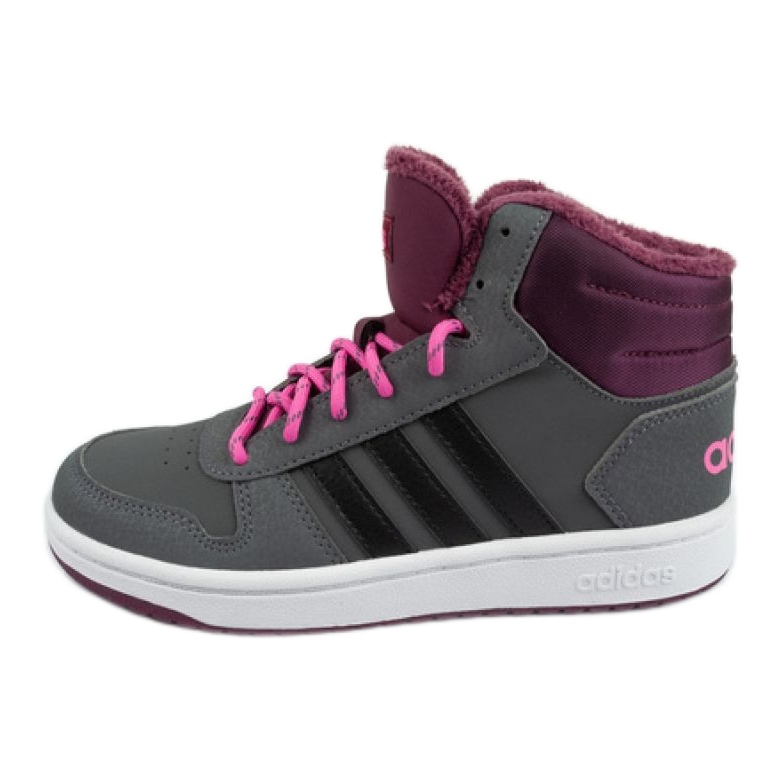 Pantofi Adidas Hoops Mid 2.0 K GZ7796 gri Pantofi Adidas Hoops Mid 2.0 K GZ7796 gri
