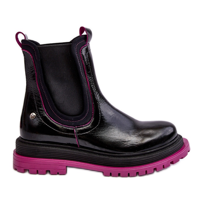 Cizme Chelsea din piele de damă Maciejka 06199 Negru Cizme Chelsea din piele de damă Maciejka 06199 Negru