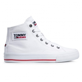 Tommy Hilfiger Pantofi Tommy Jeans Midcut Vulc M EN0EN01370-YBR alb