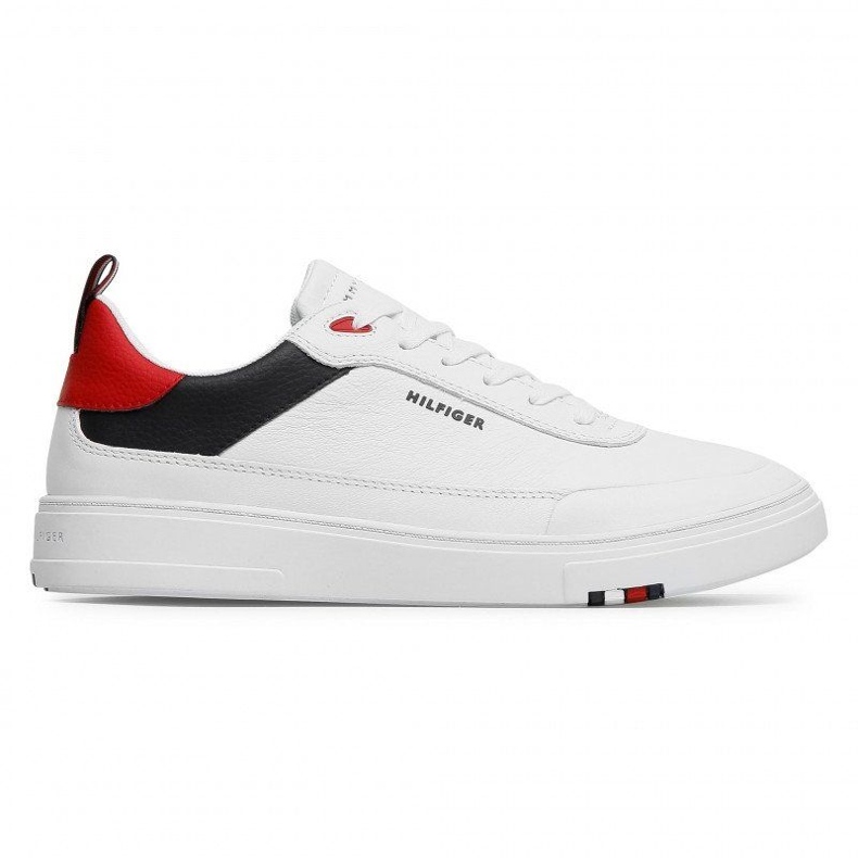 Pantofi Tommy Hilfiger Modern Cupsole Leather M FM0FM03427-0GY alb