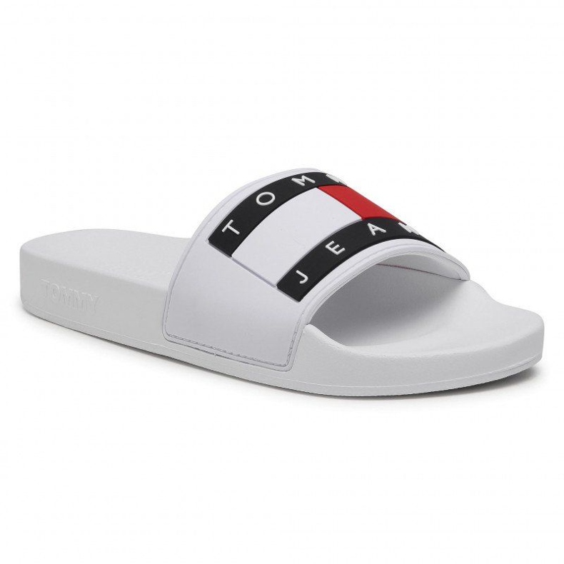 Tommy Hilfiger Slapi Tommy Jeans Flag Pool Slide W EN0EN01378-YBR alb