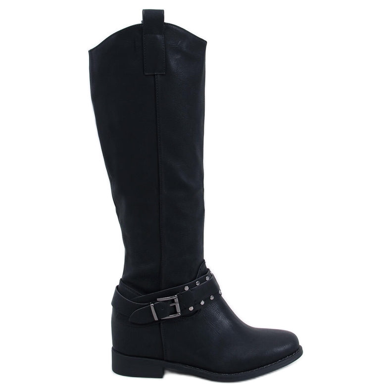 Cizme cu pană ascunse Watson Black negru