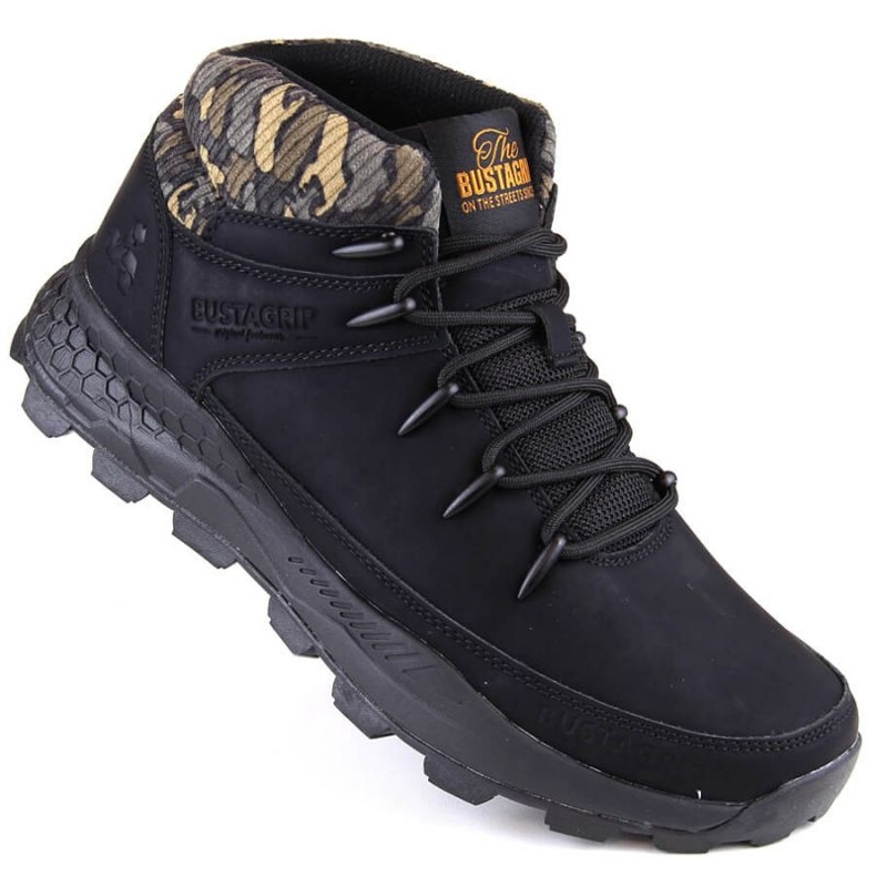 Bustagrip Pantofi de trekking Bustafrip M 0941 Army MRM10A negru