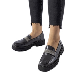 Mocasini lavete gri inchis de la Fecteau