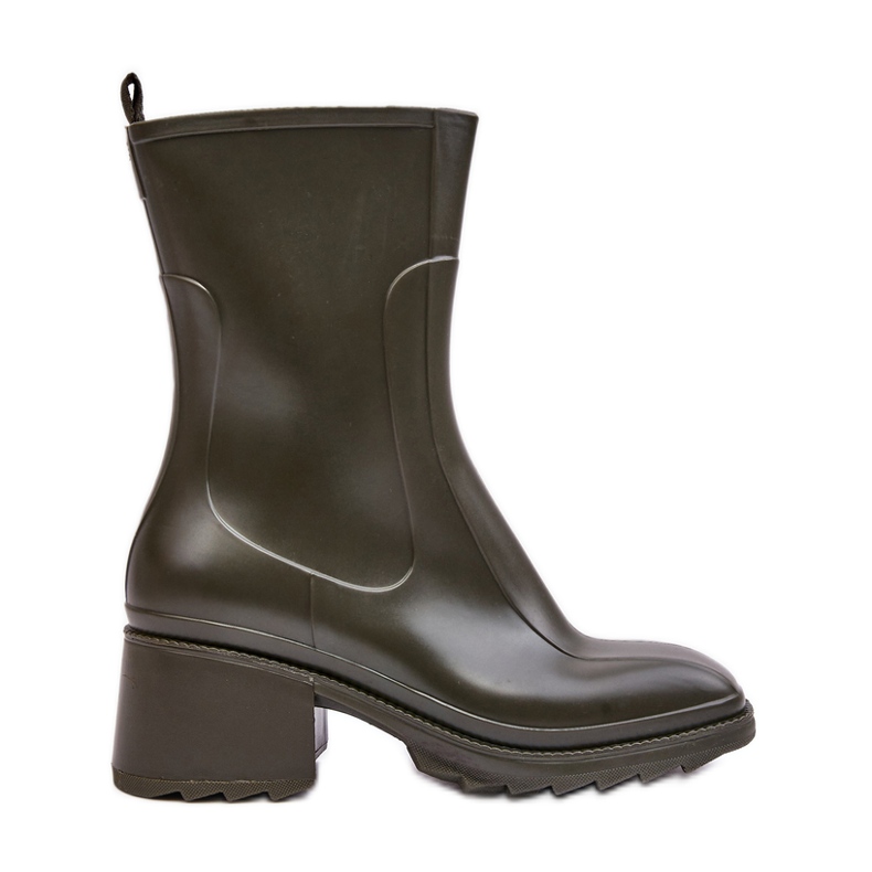 Botine de damă Matte Galoshes, verde închis, Bertaida
