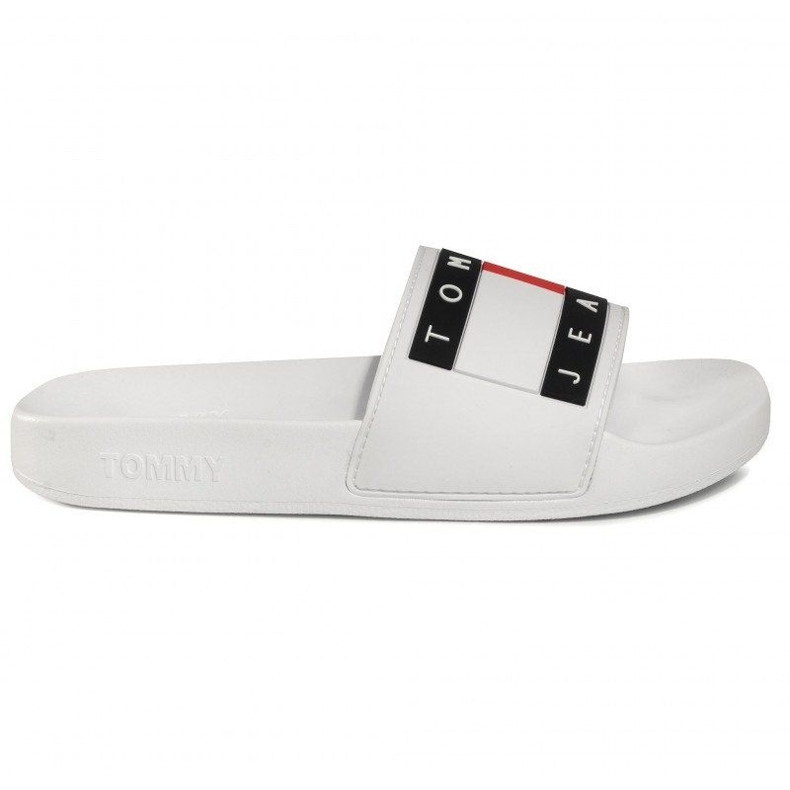 Tommy Hilfiger Sandale Tommy Jeans Flag Pool Slide W EN0EN00474-YBS alb