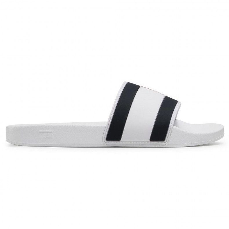 Șlapi Tommy Hilfiger Essential Flag Pool Slide M FM0FM03484-YBR alb