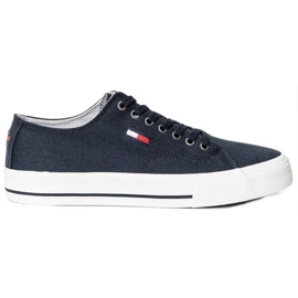 Tommy Hilfiger Pantofi Tommy Jeans Long Lace Up Vulc M EM0EM00659-C87 albastru