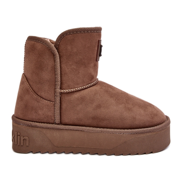 Cizme Vegane Impermeabile Platforma Zapada D.Franklin DFSH371004 Bej Inchis Cizme Vegane Impermeabile Platforma Zapada D.Franklin DFSH371004 Bej Inchis