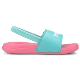 Sandale copii Puma Popcat 20 Backstrap Ac roz 380555 08 albastru