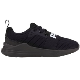 Pantofi copii Puma Wired Run negri 374216 01 negru Pantofi copii Puma Wired Run negri 374216 01 negru