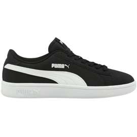 Pantofi copii Puma Smash v2 Buck negri 365182 34 negru