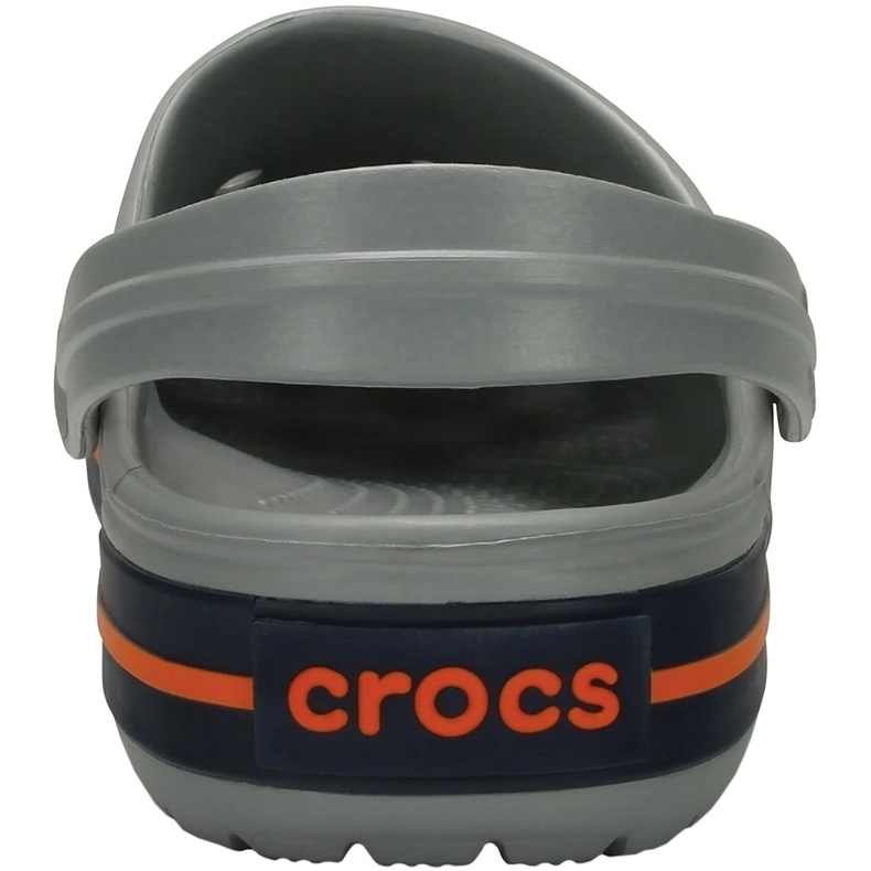 Saboți bărbați Crocs Crocband Clog gri și portocaliu 11016 01U
