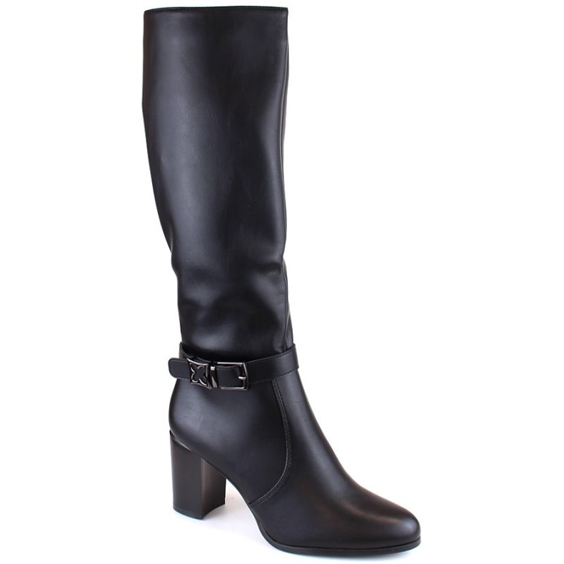 Cizme izolate cu toc inalt Sergio Leone W SK427A, negre negru