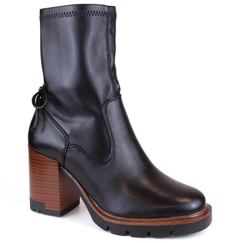 Botine izolate și platformă Potocki W WOL200, negru