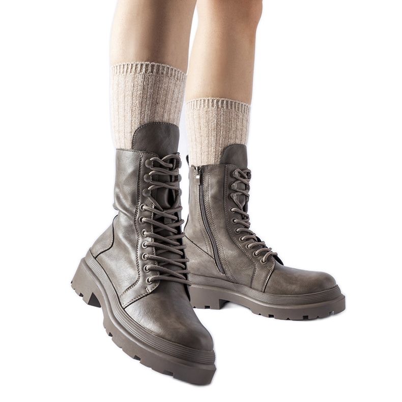 Cizme gri cu protector Zacharie Cizme gri cu protector Zacharie