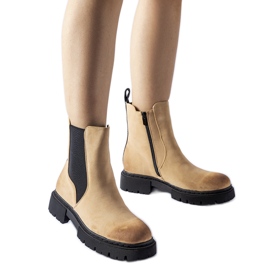 Botine Piedalue mate izolate bej
