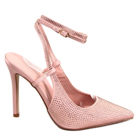 Ace legate cu pietre Bonnie Nude roz