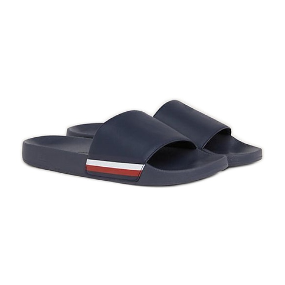 Slapi Tommy Hilfiger Corporate Hilfiger Pool Slide M FM0FM04853DW5 albastru
