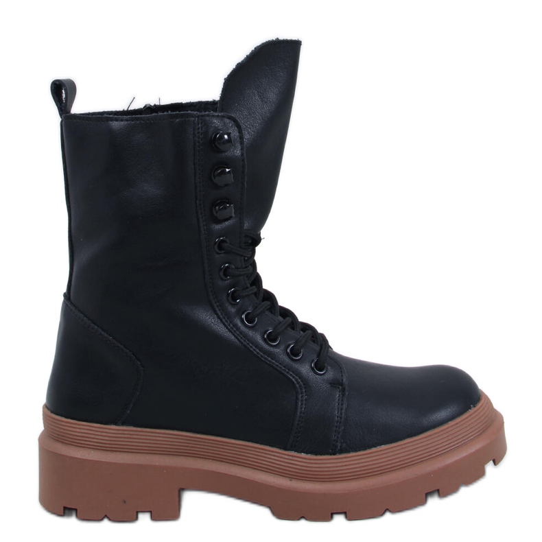 Botine Kinchs NERO/AMBRA cu siret cu protectie negru Botine Kinchs NERO/AMBRA cu siret cu protectie negru