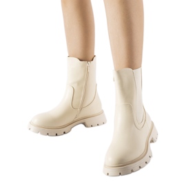 Botine clasice Pleasanton izolate bej Botine clasice Pleasanton izolate bej