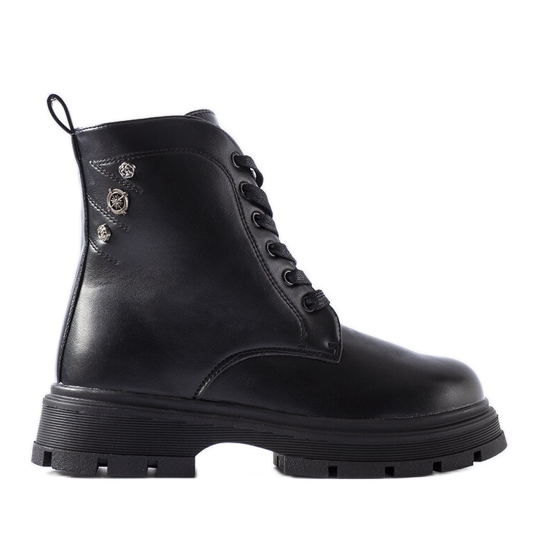 Cizme pentru fete izolate cu grafit de la Basara negru Cizme pentru fete izolate cu grafit de la Basara negru