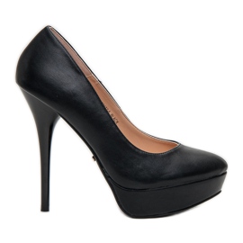 Ideal Shoes Pompele clasice negru Ideal Shoes Pompele clasice negru