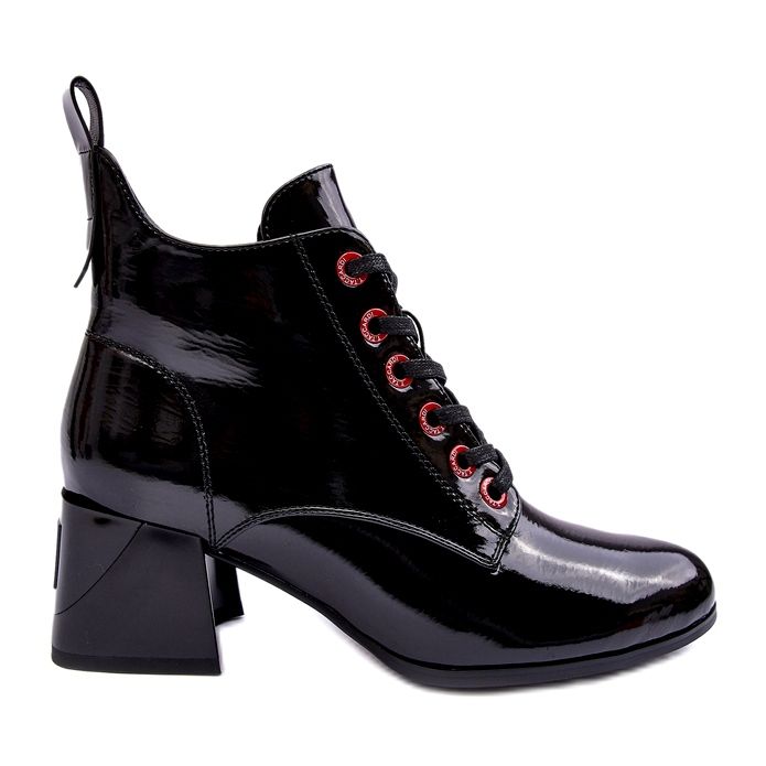 Botine cu siret S.Barski MR870-66 Negru