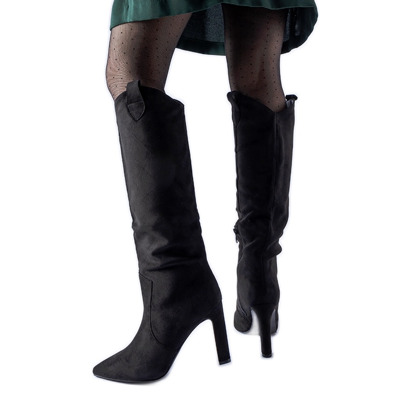 Cizme de cowboy Draper negre negru