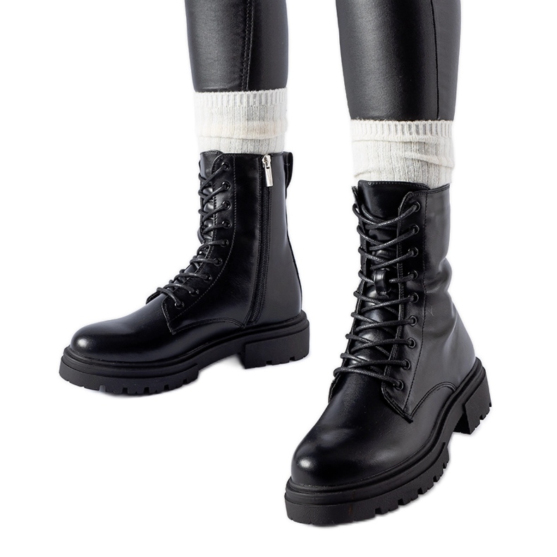 Cizme Heights izolate negre negru Cizme Heights izolate negre negru